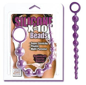 Silicone X-10 Beads Purple