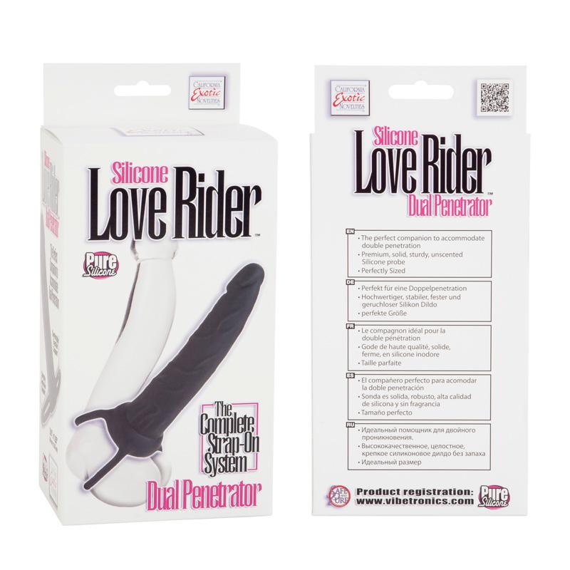 Love Riders Dual Penetrator Black Silicone