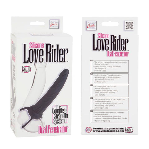 Love Riders Dual Penetrator Black Silicone