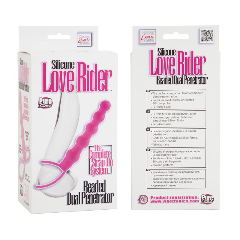 Love Rider Beaded Dual Penetrator Pink