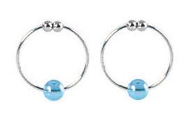 Nipple Rings-silver W-beads