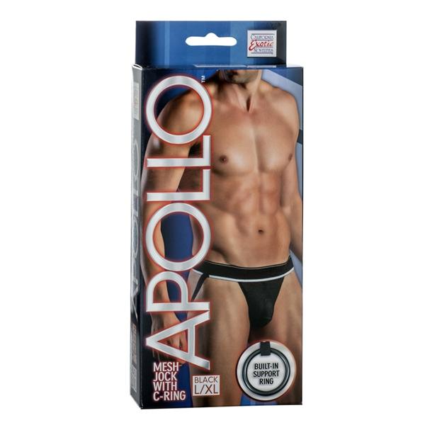 Apollo Mesh Jock W- Cring Blk-lxl