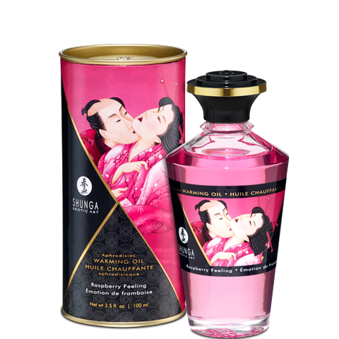 Warming Massage Oil Raspberry 3.5 Oz
