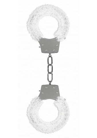 Pleasure Handcuffs Furry White