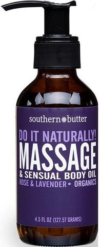 Body & Massage Oil Rose & Lavender 4 Oz
