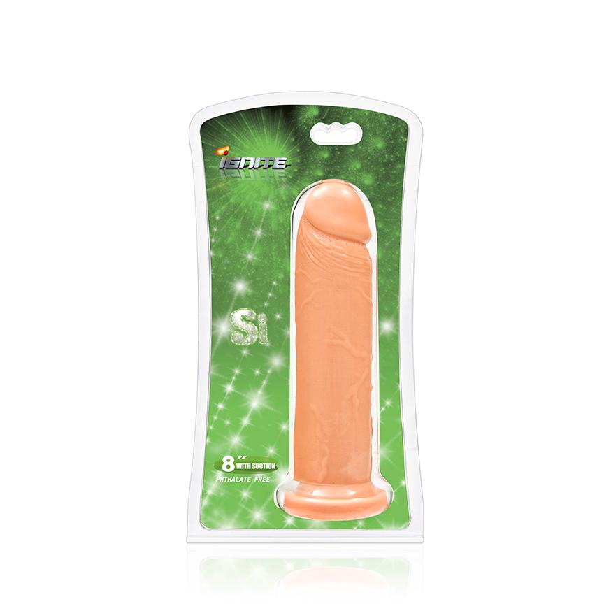 Cock 8in Flesh W-suction Cup