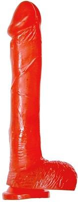 Ignite Cock W-balls 9in Red W- Suction Cup