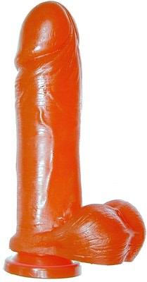 Ignite Thick Cock W-balls 9in Red W-suction Cup