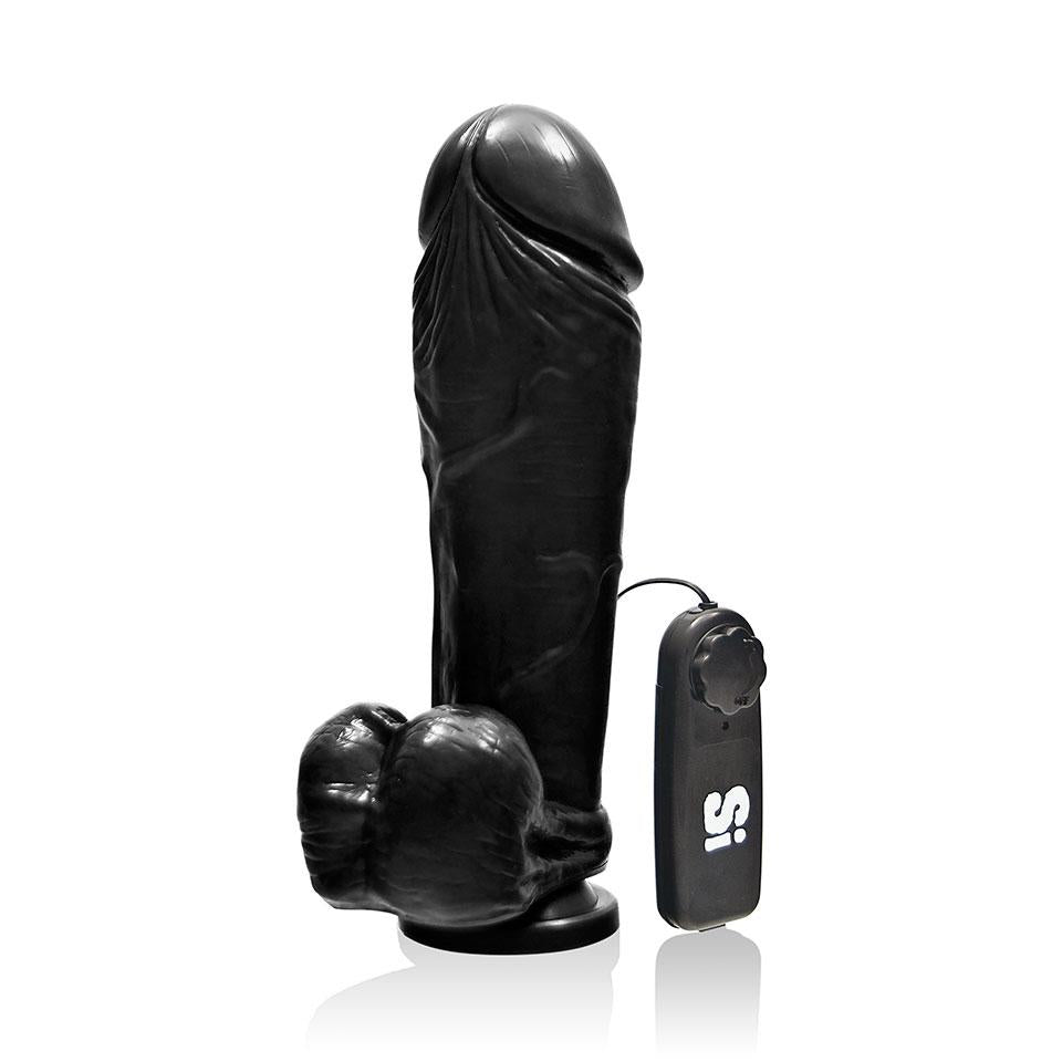 Thick Cock W Balls W-egg 10 Black "