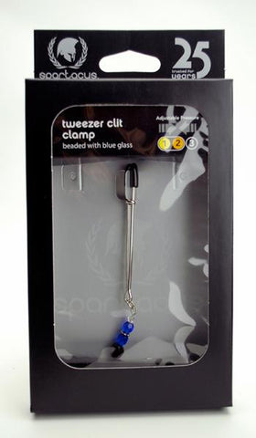 Tweezer Clit Clamp W-blue Beads