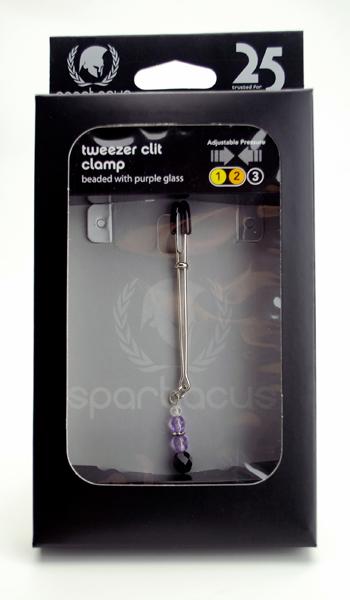 Tweezer Clit Clamp W-purple Beads