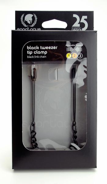 Black Tweezer Clamp W-link Chain