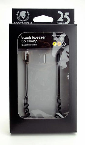 Black Tweezer Clamp W-link Chain