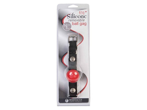 Nickel Free Silicone Ball Gag Small Red