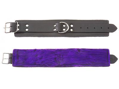 Ankle Restraint Purple Fur