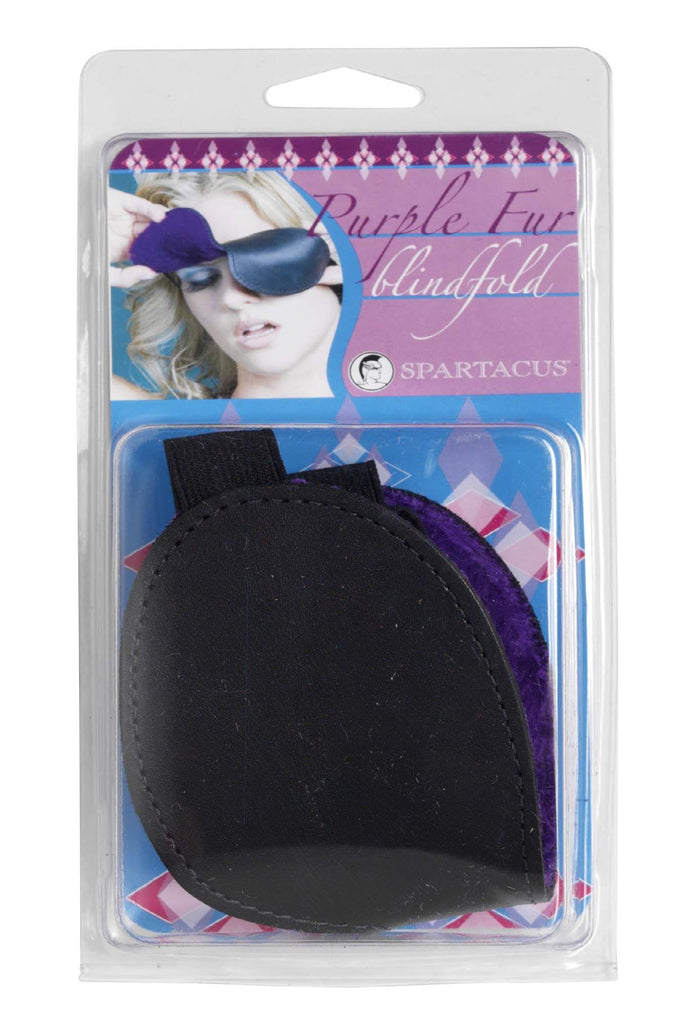 Classic Blindfold W- Purple Fur