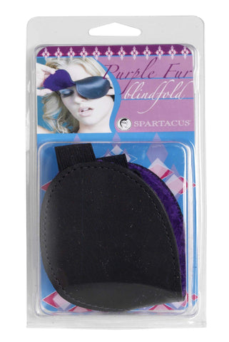 Classic Blindfold W- Purple Fur