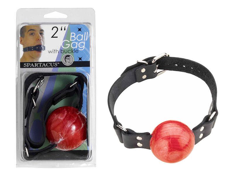2in Red Ball Gag W-buckle