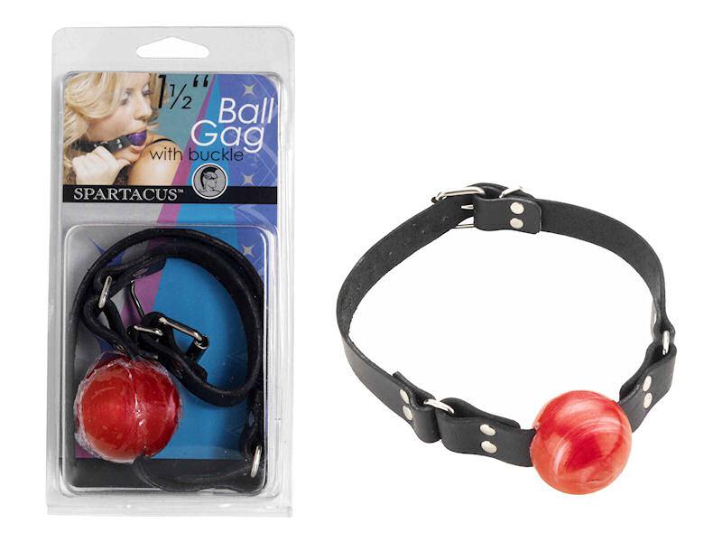 1 1-2in Red Ball Gag W-buckle