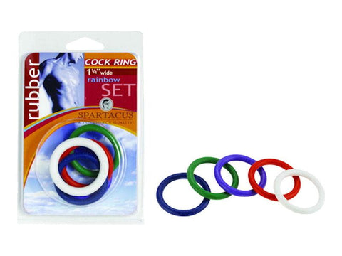 1 1-4in Soft C Rings Rainbow