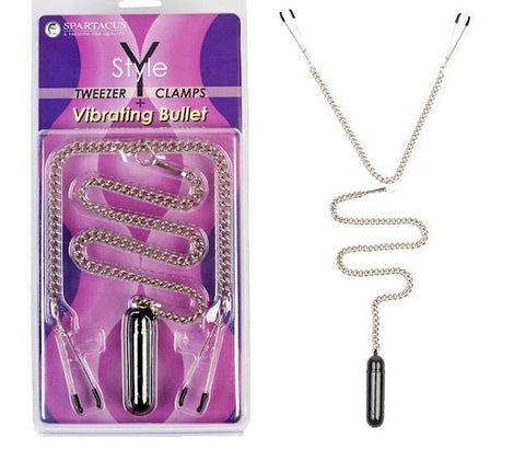 Y-style Tweezer Clamp W- Vibrating Bullet
