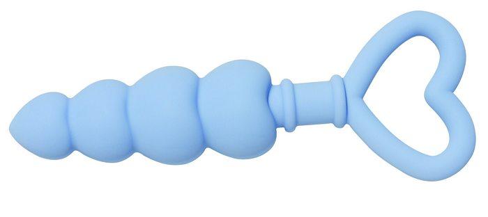 Sex In The Shower Blue Silicone Heart Beads