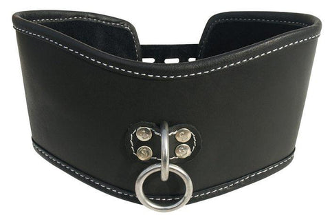 Edge Soft Leather Posture Collar Black