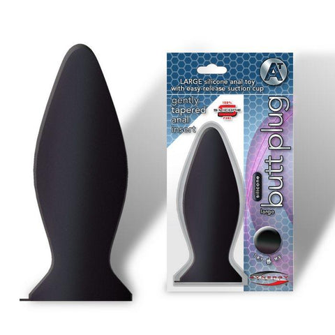 Silicone Butt Plug Large Black