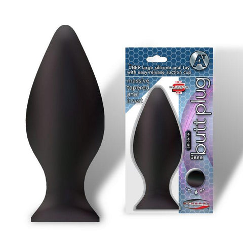 Silicone Butt Plug Uber Black