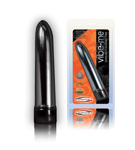 Luster Black 8in Vibrator W-p
