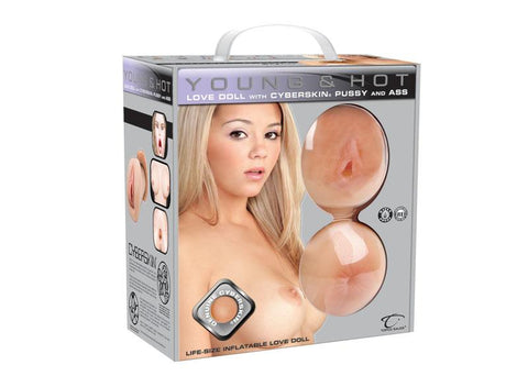 Young & Hot Inflatable Love Doll W- Cyberskin Pussy & Ass