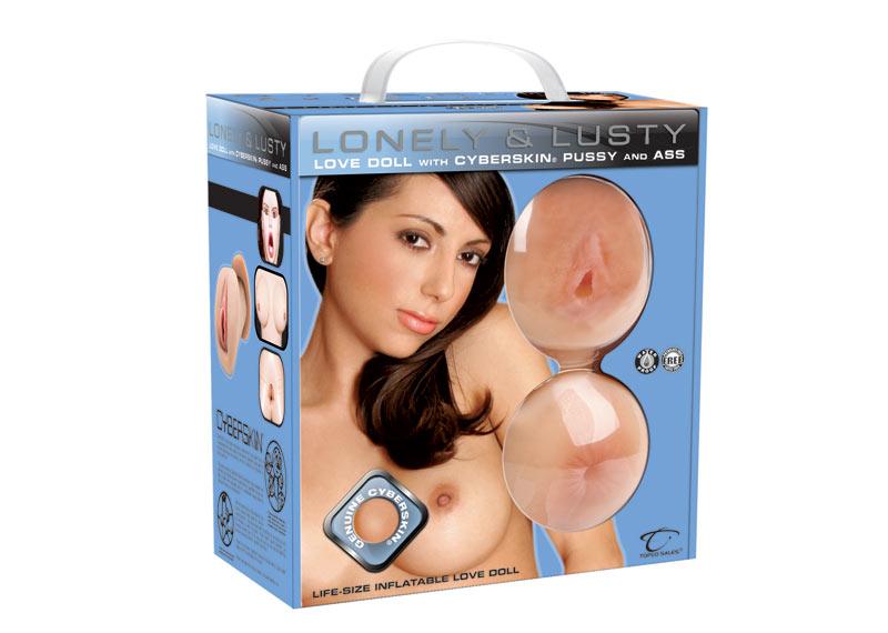 Lonely & Lusty Inflatable Love Doll W- Cyberskin Pussy