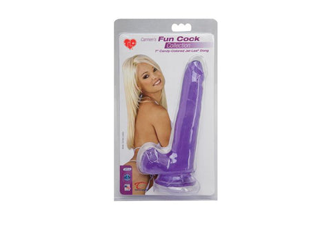 Tlc Carmens Fun Cock Purple 7in Jel-lee