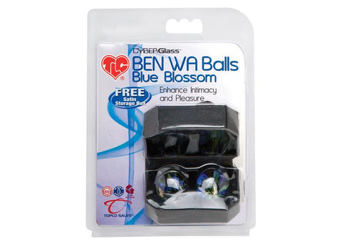 Tlc Cyberglass Ben Wa Balls Blue Blossom