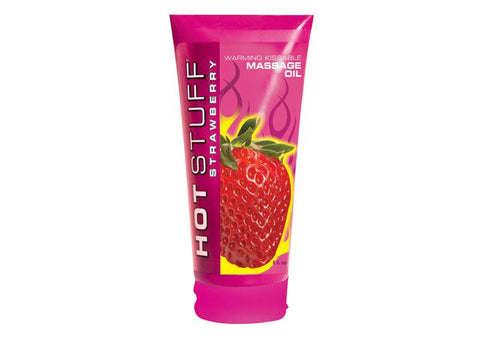 Hot Stuff Warming Oil 6 Oz Strawberry