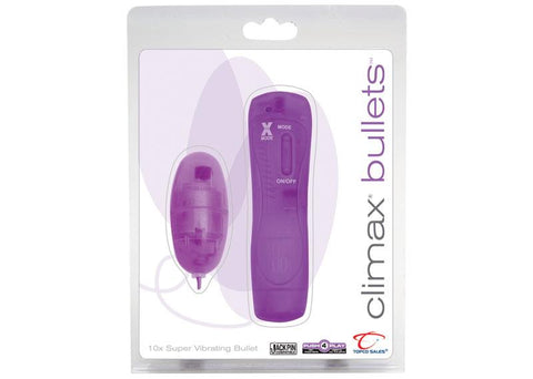 Climax Bullets 10x Super Vibrating Bullet Purple