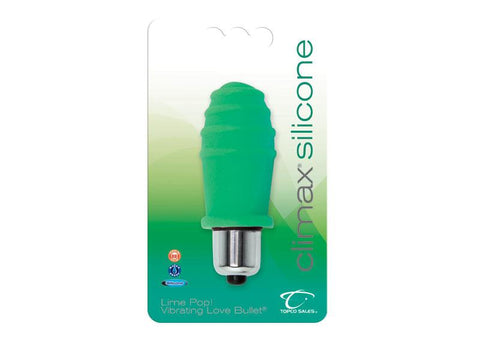 Climax Silicone Lime Pop Vibrating Bullet