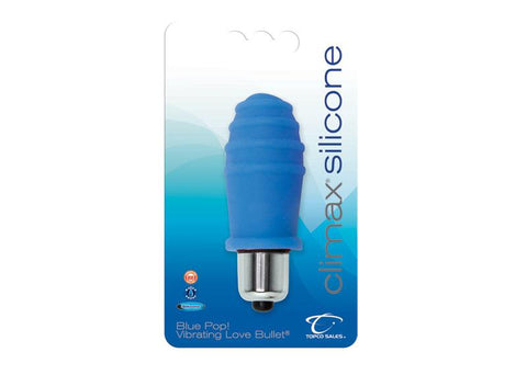 Climax Silicone Blue Pop Vibrating Bullet
