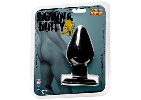 Wildfire Down & Dirty 4.5in Butt Plug Black
