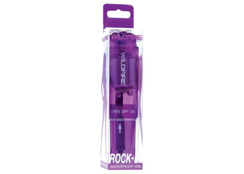 Wildfire Rock In Waterproof Massager Bright Purple