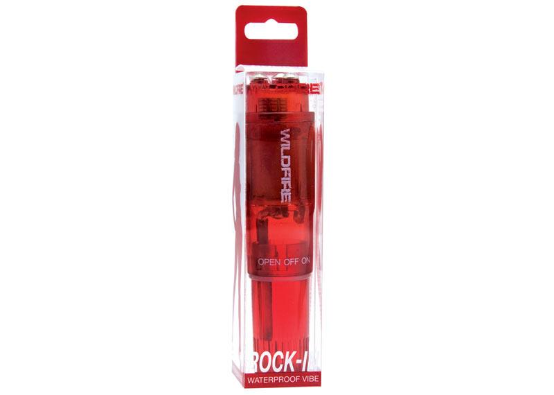 Wildfire Rock In Waterproof Massager Bright Red