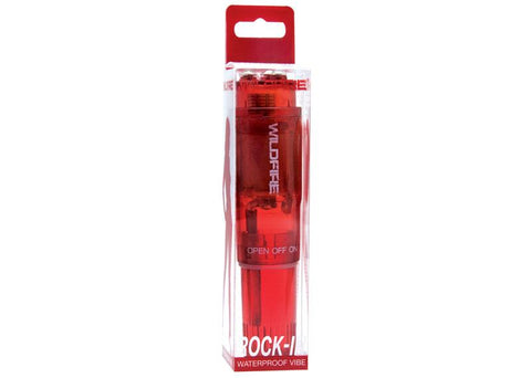 Wildfire Rock In Waterproof Massager Bright Red