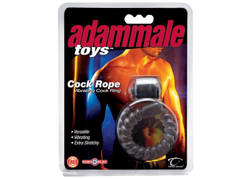 Adam Male Toys Cock Rope Vibrating Cockring