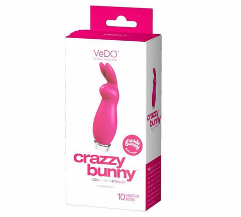 Crazy Bunny Rechargeable Mini Vibe Pretty In Pink