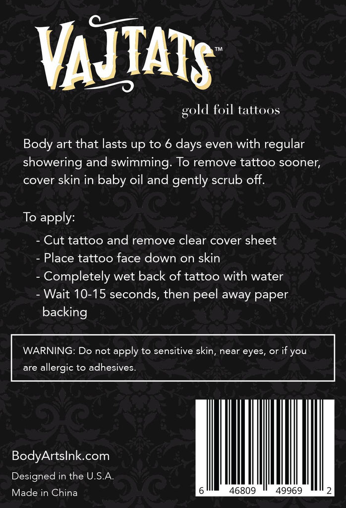 Gold Tattoo Cum Inside