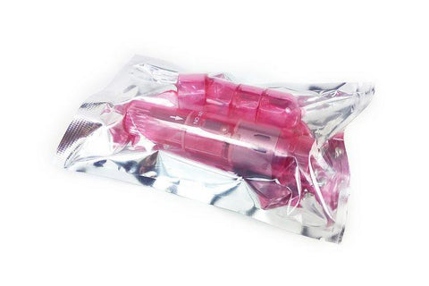 (bulk) Cloud 9 Novelties Mini Massager Pocket Rocket Pink W- 4 Attachments