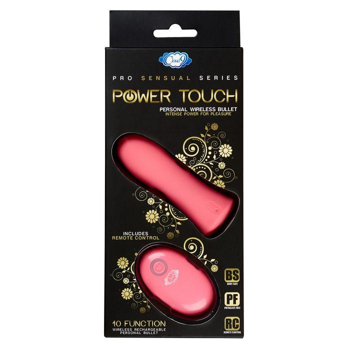Pro Sensual Power Touch Bullet W- Remote Control Pink