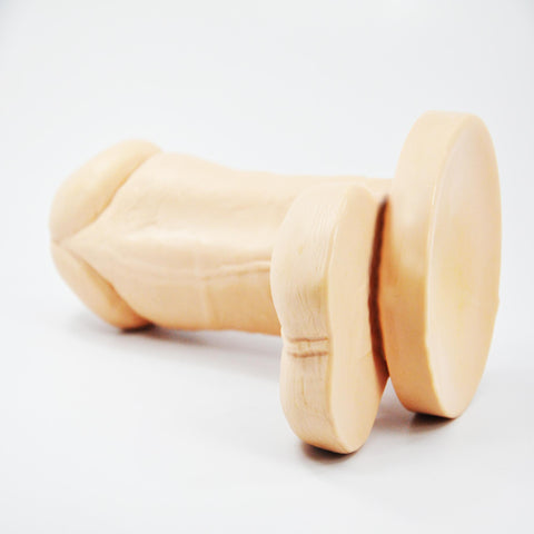 Cloud 9 Delightful Dong 6in W-balls Flesh