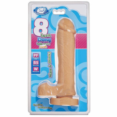 Cloud 9 Delightful Dong 8in W-balls Flesh