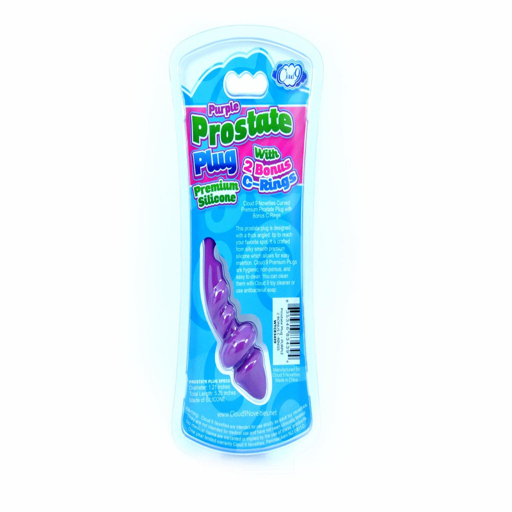 Cloud 9 Curved Prostate Plug W-bonus C Rings